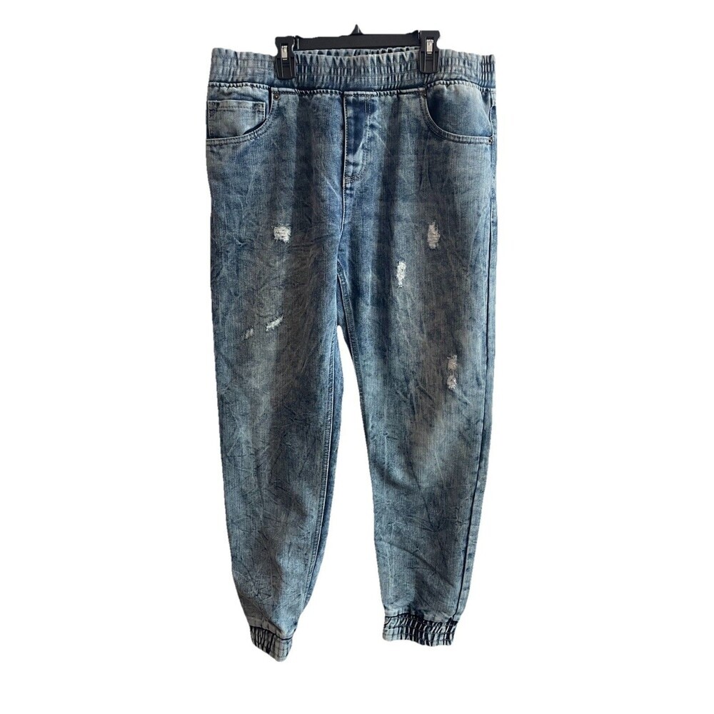 Parish Nation Acid Washed Retro 80s Streetwear Jeans Large Jeggings Joggers